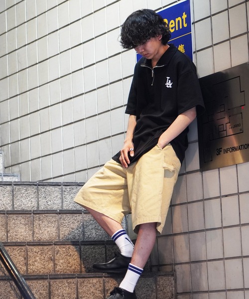 STAY GOLD tシャツ 「STAYGOLD」LA ハーフジップ Tシャツ / LA