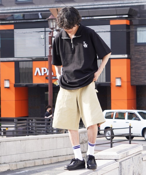 STAYGOLD LA ネイビー ハーフジップウェア - メルカリ