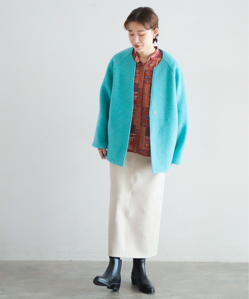 NOMBRE IMPAIR ジャケット ノーカラージャケット スライバー