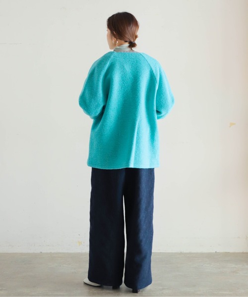 NOMBRE IMPAIR コート Mサイズ NOMBRE IMPAIR コート アウター フレンチリネン Vカラーコート