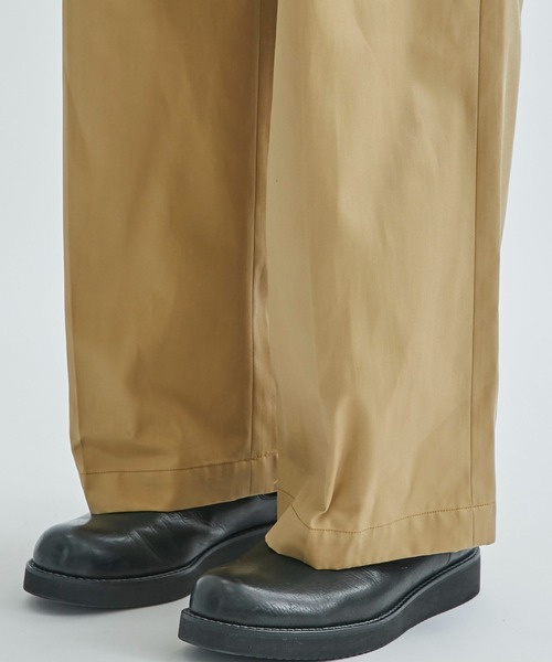 MUKAI チノパン 「MUKAI」DOUBLE WAIST CHINO PANTS メンズ : ZOZOTOWN