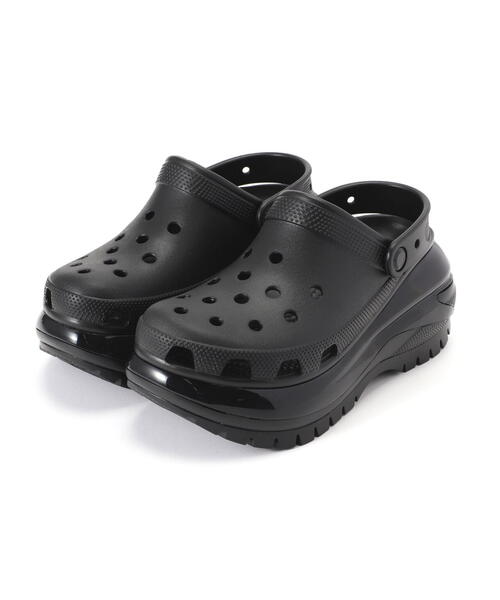 crocs クロックス メガクラッシュ クロッグ 黒 27cm 厚底サンダル crocs（クロックス） 厚底 サンダル crocs/クロックス/MEGA CRUSH CLOG