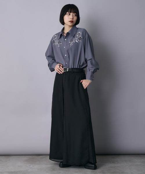 Ellno Loset（エルノロゼット） パンツ シアーレイヤードパンツ メンズ