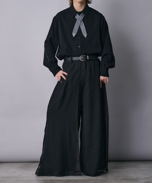 Ellno Loset（エルノロゼット） パンツ シアーレイヤードパンツ メンズ