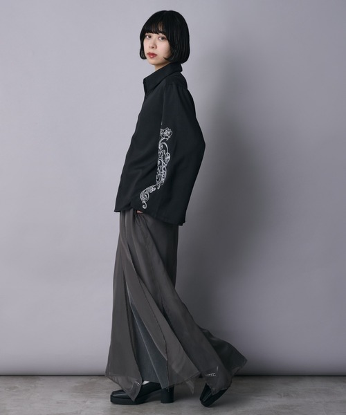 Ellno Loset パンツ シアーレイヤードパンツ メンズ レディース 