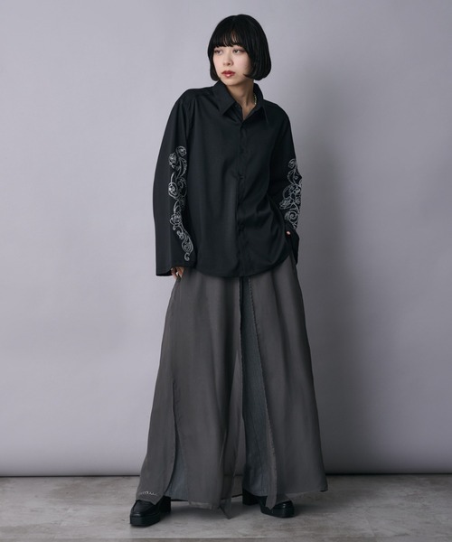 Ellno Loset（エルノロゼット） パンツ シアーレイヤードパンツ メンズ