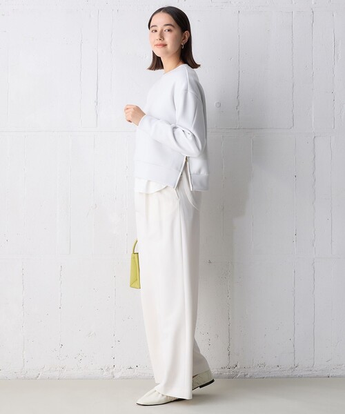 tシャツ 「WEB限定」BEAUTY FORM JERSEY サイドZIP クロップドプルオーバー レディース UNFILO tシャツ 「WEB限定」BEAUTY FORM JERSEY サイドZIP
