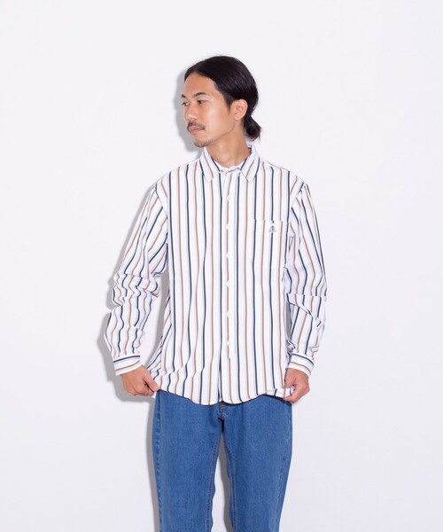 GEVACO（ゲバコ） メンズ シャツ ブラウス 「GEVACO/ゲバコ」ピーチ