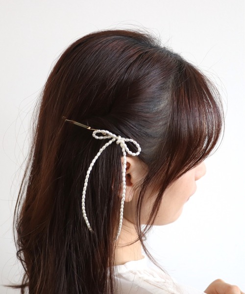 Three Four Time ヘアピン パールリボンヘアピン : ZOZOTOWN