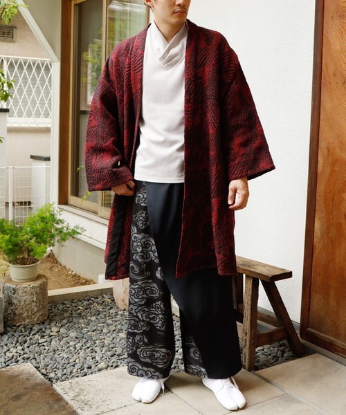 倭物やカヤ　キンシュウナライ　パンツ カヤ ワイドパンツ パンツ 「倭物やカヤ」-suihou- 粋方メンズパンツ