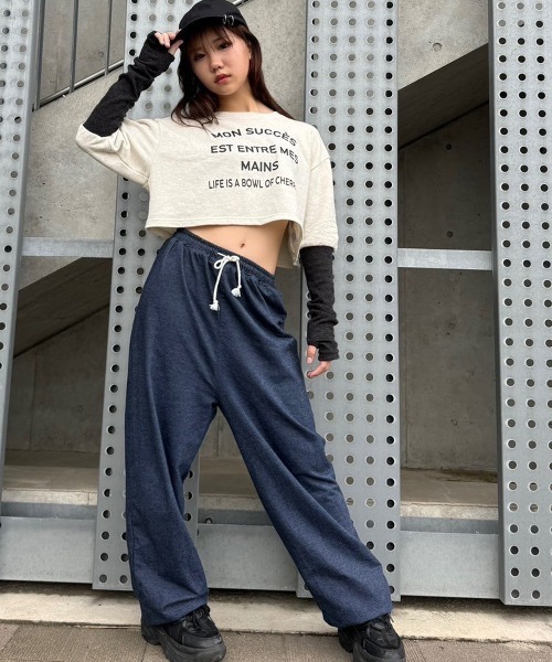 RandS トレーナー アームウォーマー風配色トップス キッズ 子供服 