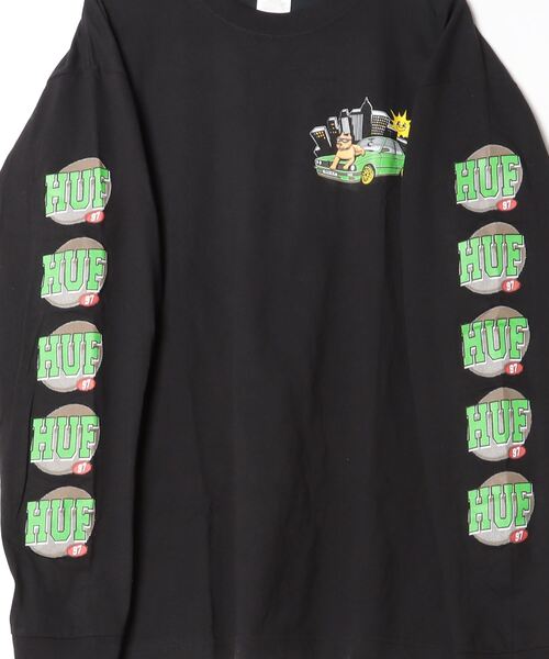 ☆HUF（ハフ）☆SERIF STACK L/S POCKET TEE(長袖シャツ） HUF tシャツ SET BOX LOGO LS POCKET TEE / ハフ ヘビーウエイト