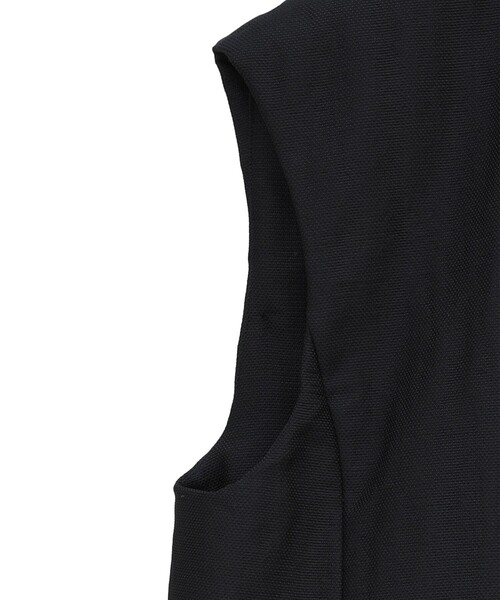 CLANE/クラネ】SIDE ZIP TWEED KNIT VEST/サイドジップツイード