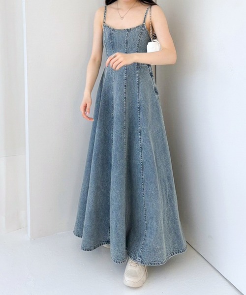 Heather（ヘザー） ワンピース Denim Flare One-piece 105178