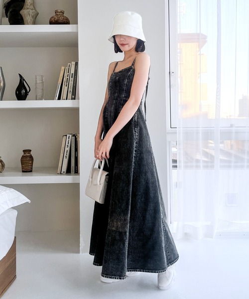 Heather（ヘザー） ワンピース Denim Flare One-piece 105178