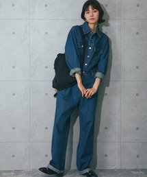 美品 MOUSSY☆レディース デニムオールインワン☆つなぎM☆インディゴデニム MOUSSY（マウジー）の「BUSTIER DENIM オールインワン（つなぎ