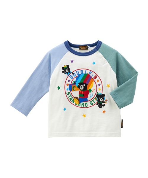 wb tシャツ たっぷり刺繍長袖Tシャツ キッズ 子供服 男の子