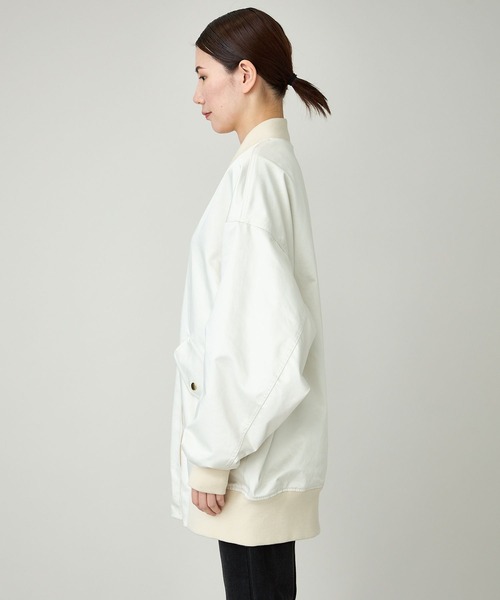 ジャケット ブルゾン Curensology(カレンソロジー)/レザーライクサテン