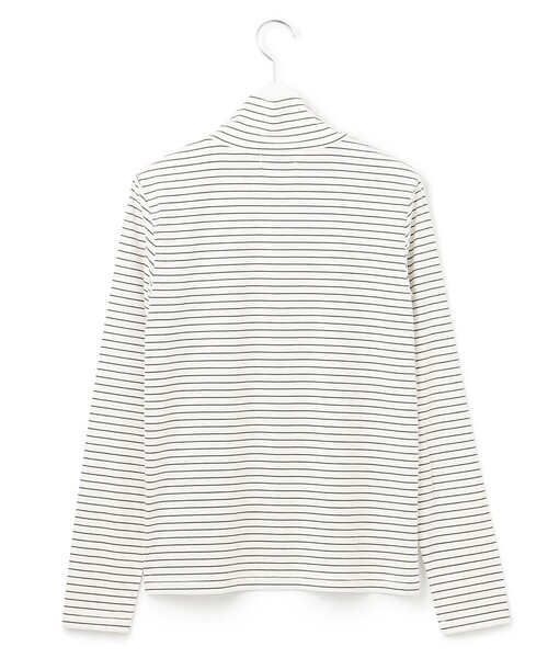 tシャツ タートルジャージー ボーダー カットソー レディース