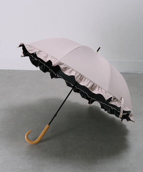 SETUP7 傘 「SETUP7」UVフリルドーム 日傘 長傘 50cm NT