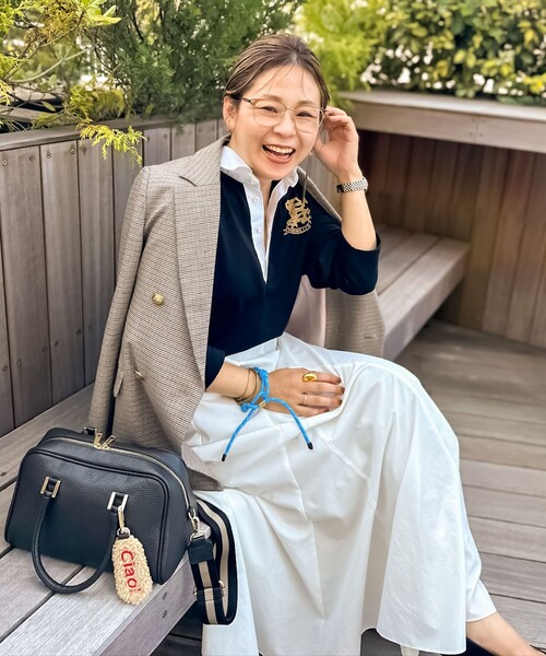 nolley's/Rie Miller ビッグシルエットラガーシャツ Rie Miller tシャツ Tシャツ ビッグシルエットラガーシャツ