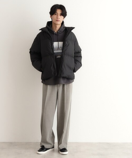 THE SHOP TK コート ジャケット スタンドネック中綿ジップ
