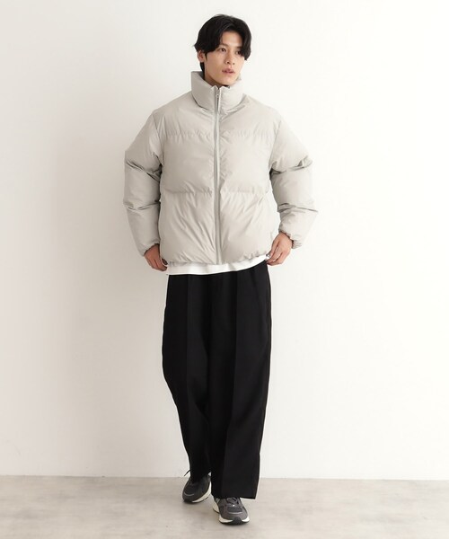 THE SHOP TK コート ジャケット スタンドネック中綿ジップ