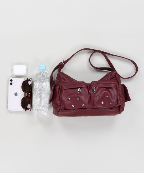 GENTLEWOMAN  ショルダーバッグ スター SPINNS ショルダーバッグ バッグ スタースタッズ合皮ショルダー