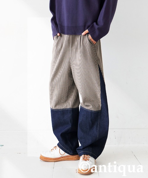 auskou ドッキングデニムパンツ auskou ドッキングデニムパンツ