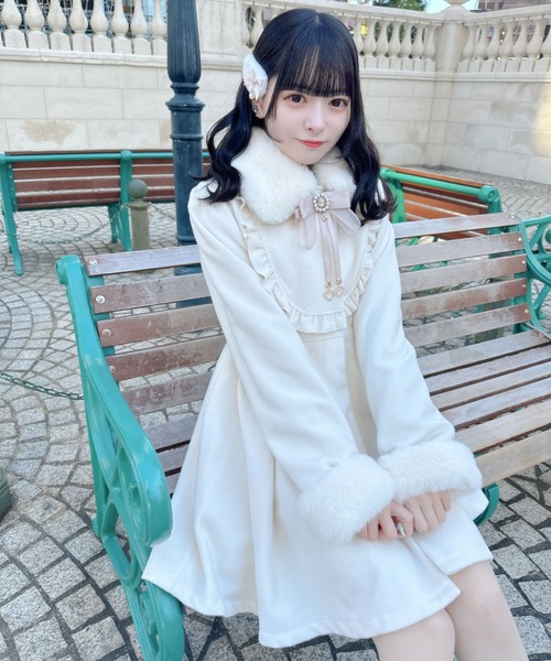 ROJITA（ロジータ） コート アウター ブローチ付ドーリーコート