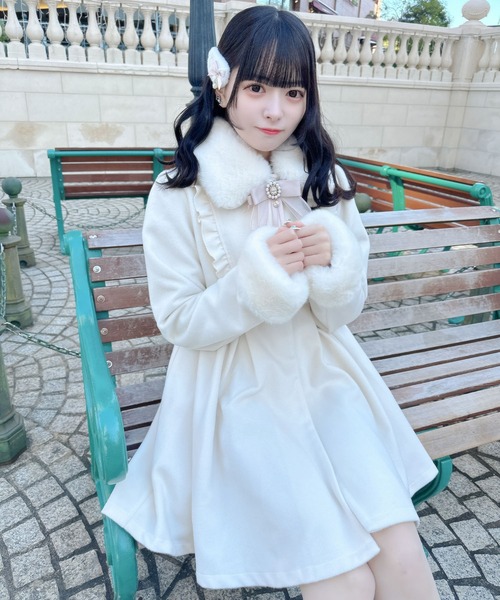 ROJITA メイドライクドーリーコート ふーりーちゃん ホワイト メイドライクドーリーコート[品番：RJTW0001925]｜ROJITA