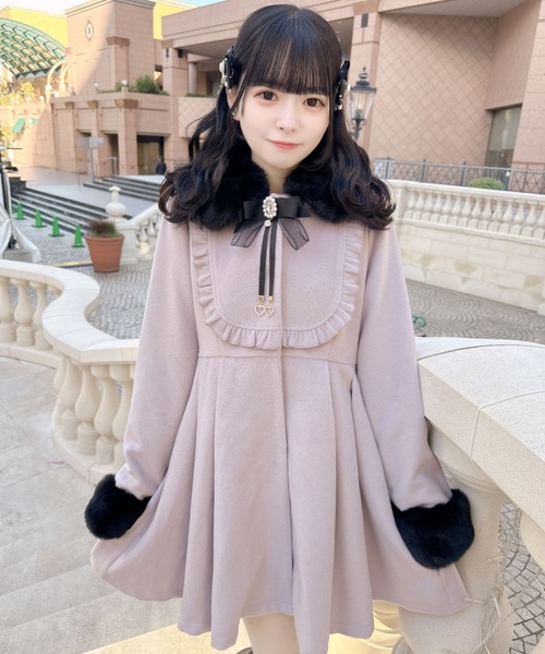 ROJITA（ロジータ） コート アウター ブローチ付ドーリーコート