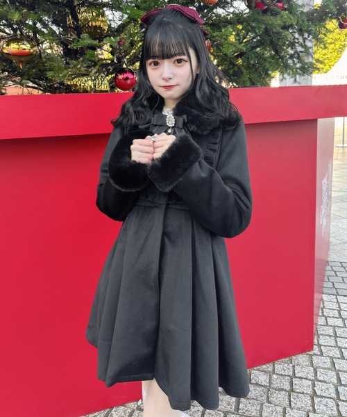 ROJITA（ロジータ） コート アウター ブローチ付ドーリーコート