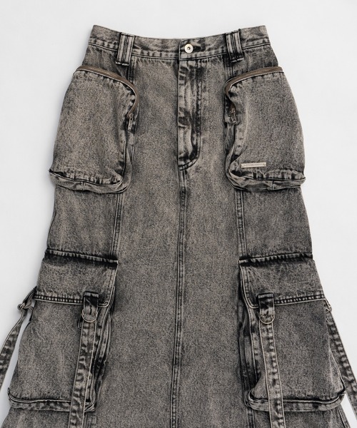 専用　Tulle Combo Skirt　デニム　スカート PRANK PROJECT - 【残り一点】Tulle Combo Skirt | ACRMTSM