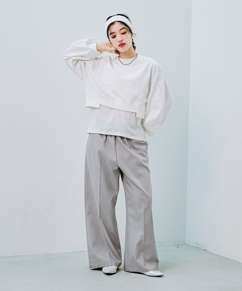 ZERO➗2様のみ購入有効。ご縁に感謝特別値下げ対応ページ。送料無料。 LEPSIM（レプシィム） パンツ Wウエストイージーパンツ 289238