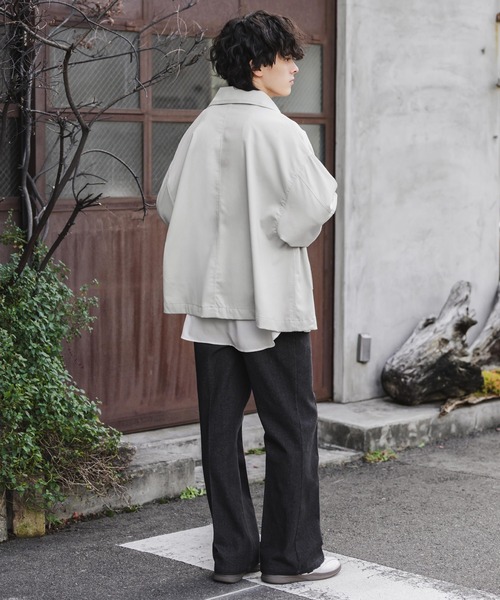 美品 23区 大きいサイズ46 近年 洗えるコットンストレッチミリタリー