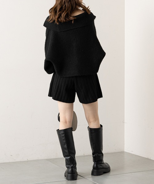 「Chico」 ニットショートパンツ FREE ベージュ レディース_画像3