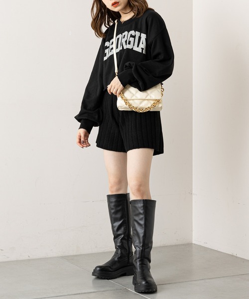 「Chico」 ニットショートパンツ FREE ベージュ レディース_画像8