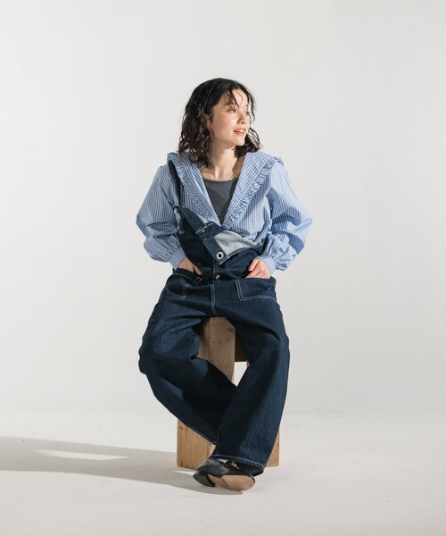 サロペット オーバーオール SOMETHING × FREAK'S STORE/サムシング 別注 Buttonfly キャミソールサロペット/ボタンフ | FREAK'S STORE | 11