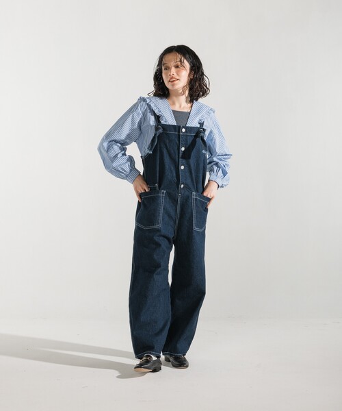 サロペット オーバーオール SOMETHING × FREAK'S STORE/サムシング 別注 Buttonfly キャミソールサロペット/ボタンフ | FREAK'S STORE | 17