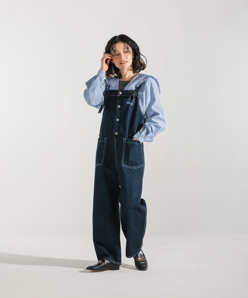 サロペット オーバーオール SOMETHING × FREAK'S STORE/サムシング 別注 Buttonfly キャミソールサロペット/ボタンフ | FREAK'S STORE | 21