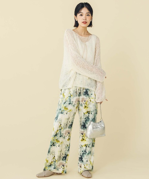 Gready Brilliant tシャツ シアーモールボートネックニット
