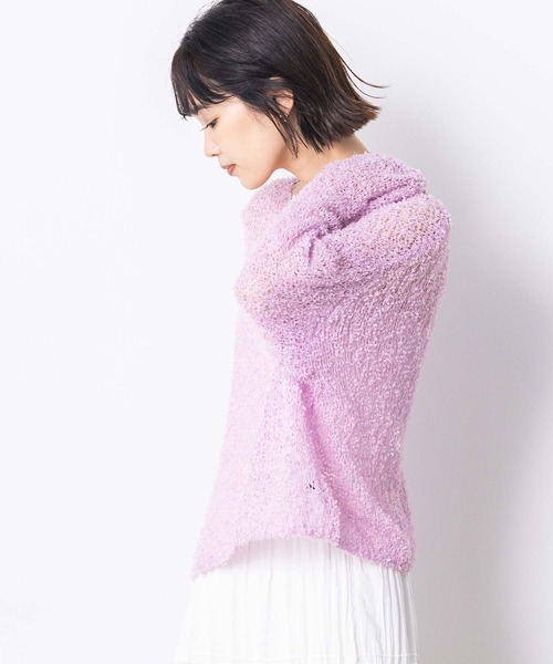 シアーモールボートネックニット Gready Brilliant tシャツ シアーモールボートネックニット