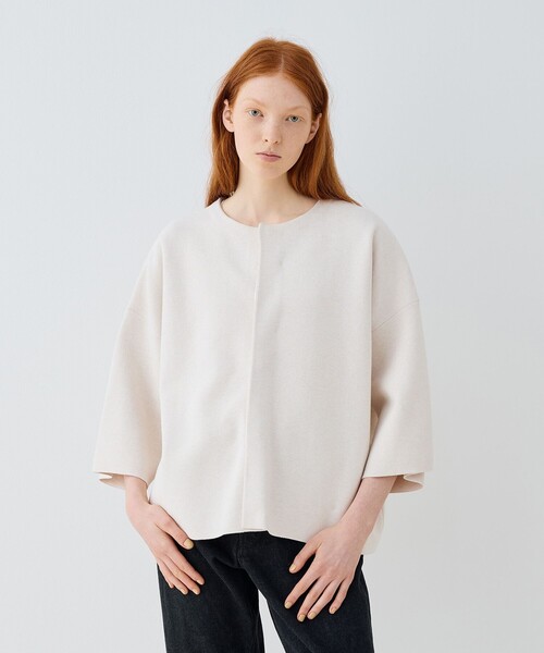 未使用25SS★GALERIE VIE　ミラノリブジャケット　トゥモローランド GALERIE VIE（ギャルリー ヴィー） ジャケット ノーカラージャケット