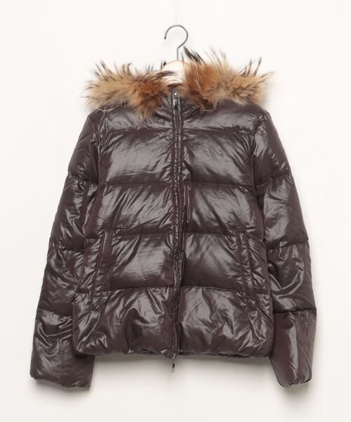 美品 DUVETICA 2395 ダウンジャケット ACE 40 ブラウン XL DUVETICA（デュベティカ） ダウンジャケット 40 ブラウン レディース