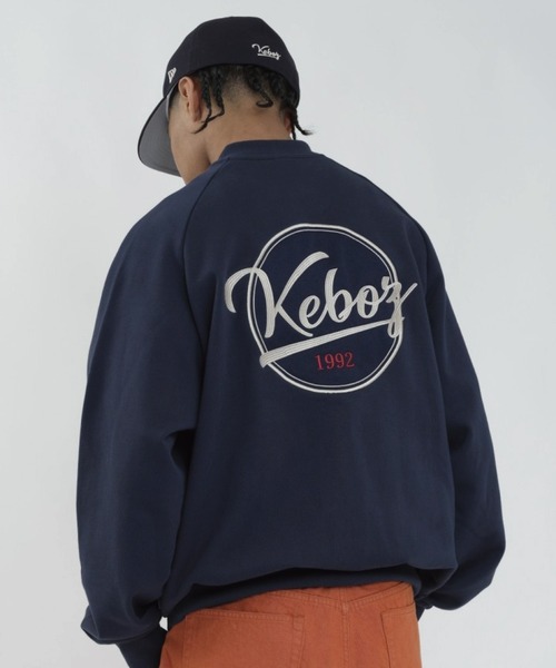 ジャケット・アウター KEBOZ BB LOGO SWEAT VARSITY JACKET KEBOZ スタジャン BB LOGO SWEAT VARSITY JACKET メンズ