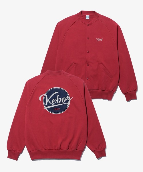 ジャケット・アウター KEBOZ BB LOGO SWEAT VARSITY JACKET KEBOZ スタジャン BB LOGO SWEAT VARSITY JACKET メンズ