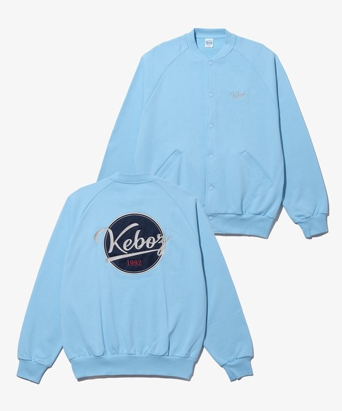 ジャケット・アウター KEBOZ BB LOGO SWEAT VARSITY JACKET KEBOZ スタジャン BB LOGO SWEAT VARSITY JACKET メンズ