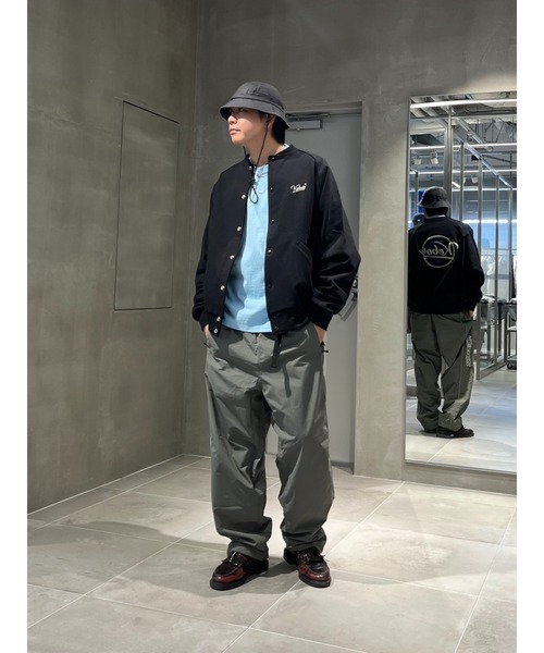 KEBOZ スタジャン BB LOGO SWEAT VARSITY JACKET メンズ