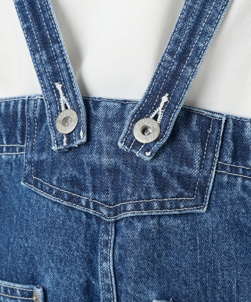 SLOBE IENA サロペット オーバーオール LE DENIM BARE BK